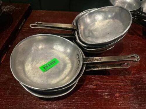 DESCRIPTION (7) 8" SKILLETS SIZE 8" THIS LOT IS: SOLD BY THE PIECE LOCATION ROOM 1 QTY 7