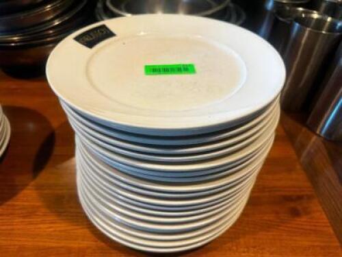 DESCRIPTION (18) 11.5" LORUSSO'S LOG'ED PLATES BRAND / MODEL: HOMER LAUGHLIN CHINA SIZE 11.5" THIS LOT IS: SOLD BY THE PIECE LOCATION ROOM 1 QTY 18