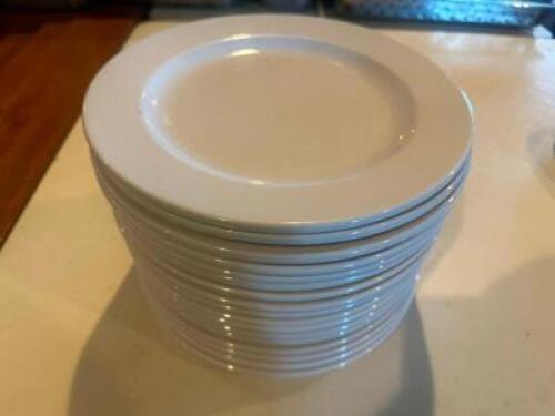 DESCRIPTION (12) 10.5" CHINA PLATES BRAND / MODEL: WORLD CHINA SIZE 10.5" THIS LOT IS: SOLD BY THE PIECE LOCATION ROOM 1 QTY 12