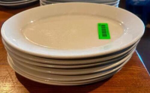 DESCRIPTION (7) 12.5" CHINA PLATTERS BRAND / MODEL: HOMER LAUGHLIN CHINA SIZE 12.5" THIS LOT IS: SOLD BY THE PIECE LOCATION ROOM 1 QTY 7