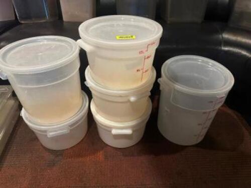 DESCRIPTION (6) ASSORTED 12 QT- 22 QT PLASTIC CONTAINERS W/ LIDS. THIS LOT IS: SOLD BY THE PIECE LOCATION ROOM 1 QTY 6