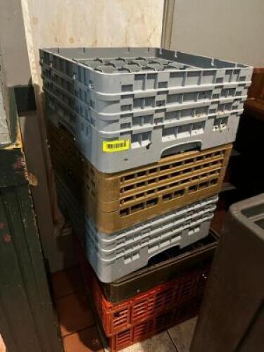 DESCRIPTION (6) ASSORTED EMPTY GLASS RACKS THIS LOT IS: SOLD BY THE PIECE LOCATION KITCHEN QTY 6