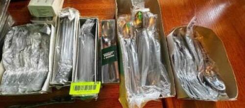 DESCRIPTION (1) LOT OF ASSORTED NEW / UN-USED SILVERWARE. THIS LOT IS: ONE MONEY LOCATION ROOM 1 QTY 1