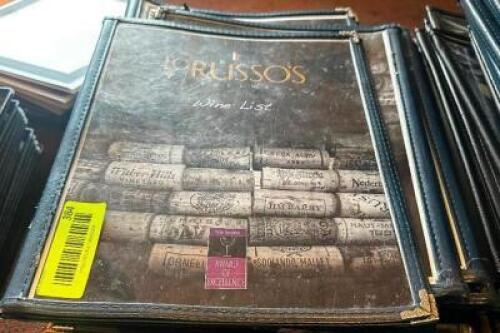DESCRIPTION (24) LORUSSO'S CLEAR PLASTIC MENUS W/ COVERS THIS LOT IS: SOLD BY THE PIECE LOCATION ROOM 1 QTY 24
