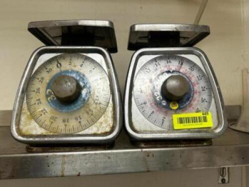 DESCRIPTION (2) 32 OZ PORTION SCALES. THIS LOT IS: SOLD BY THE PIECE LOCATION KITCHEN QTY 2