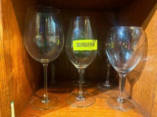 DESCRIPTION (6) ASSORTED WINE GLASSES THIS LOT IS: SOLD BY THE PIECE LOCATION BAR QTY 6