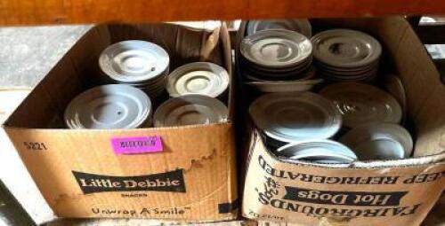 DESCRIPTION (2) BOXES OF CHINA SAUCERS. THIS LOT IS: ONE MONEY LOCATION BASEMENT 1 QTY 1