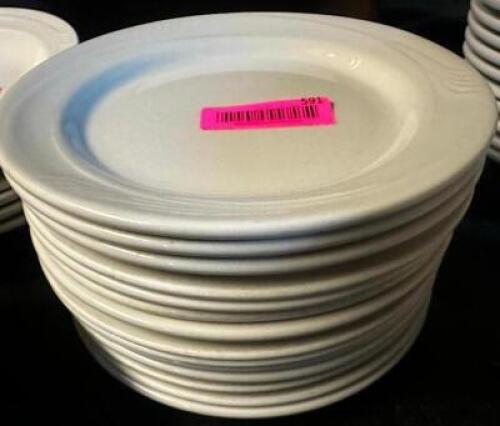 DESCRIPTION (12) 9" CHINA PLATES. SIZE 9" THIS LOT IS: SOLD BY THE PIECE LOCATION BASEMENT 1 QTY 12