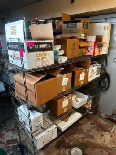 DESCRIPTION 48" X 18" FOUR TIER WIRE RACK. ADDITIONAL INFORMATION CONTENTS ARE NOT INCLUDED. SECOND DAY PICK UP ONLY. LOCATION BASEMENT 1 QTY 1