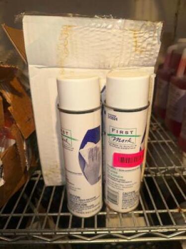 DESCRIPTION (6) CANS OF FIRST MARK SPRAY CLEANER THIS LOT IS: SOLD BY THE PIECE LOCATION BASEMENT 1 QTY 6