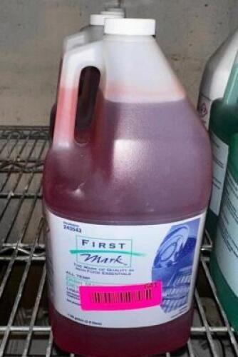 DESCRIPTION (3) GALLONS OF FIRST MARK DETERGENT. THIS LOT IS: SOLD BY THE PIECE LOCATION BASEMENT 1 QTY 3