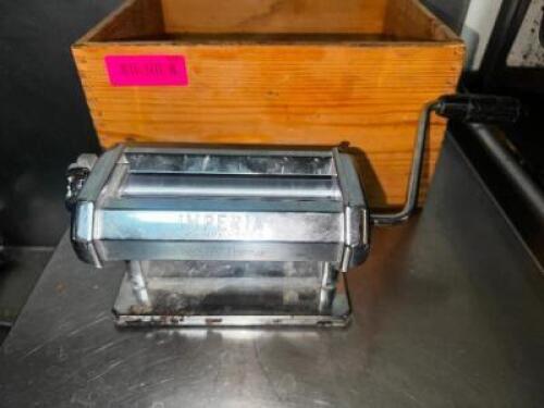 DESCRIPTION IMPERIA PASTA MAKER W/ ASSORTED HEADS. LOCATION KITCHEN QTY 1