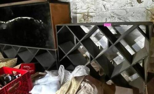 DESCRIPTION (2) WOODEN WINE BOTTLE RACKS LOCATION BASEMENT 3 QTY 1