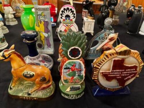 DESCRIPTION (7) PIECES OF ASSORTED DECANTERS. THIS LOT IS: ONE MONEY LOCATION ROOM 3 QTY 1