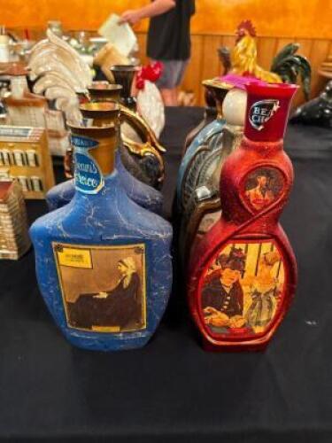 DESCRIPTION (6) PIECES OF ASSORTED DECANTERS. THIS LOT IS: ONE MONEY LOCATION ROOM 3 QTY 1