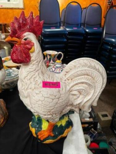 DESCRIPTION LARGE CERAMIC ROOSTER LOCATION ROOM 3 QTY 1