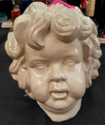DESCRIPTION CERAMIC CHERUB HEAD DECORATION LOCATION ROOM 3 QTY 1