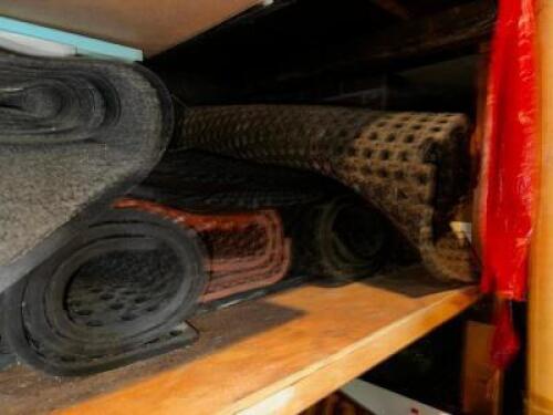 DESCRIPTION (5) ASSORTED RUBBER TRAFFIC MATS. THIS LOT IS: ONE MONEY LOCATION STORAGE SHED QTY 1