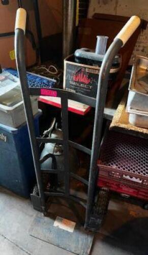 DESCRIPTION TWO WHEEL HAND TRUCK ( GREY ) LOCATION STORAGE SHED QTY 1