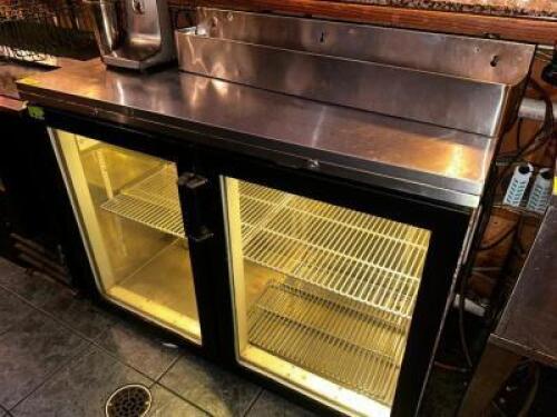 DESCRIPTION: PERLICK 48" GLASS DOOR BACK BAR COOLER. BRAND / MODEL: PERLICK BR48 RETAIL PRICE: 48" ADDITIONAL INFORMATION: 115 VOLT, 1 PHASE. VERIFIED