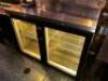 DESCRIPTION: PERLICK 48" GLASS DOOR BACK BAR COOLER. BRAND / MODEL: PERLICK BR48 RETAIL PRICE: 48" ADDITIONAL INFORMATION: 115 VOLT, 1 PHASE. VERIFIED - 2