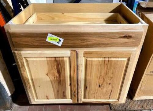 NATURAL UNFINISHED FULLY ASSEMBLED BASE CABINET