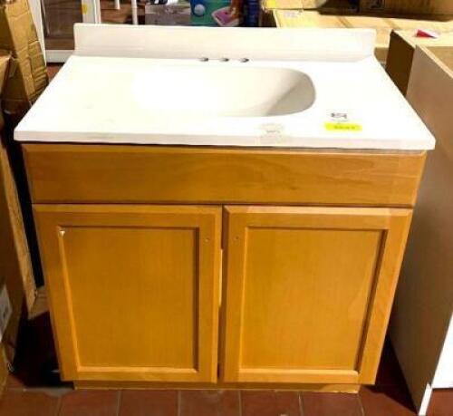 30" HONEY BATHROOM VANITY
