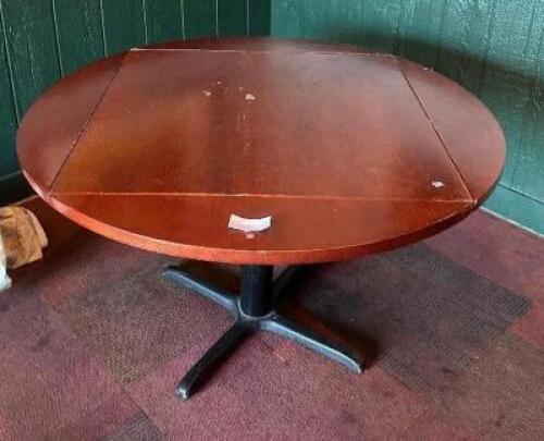 4' ROUND DROP LEAF DINNING TABLE