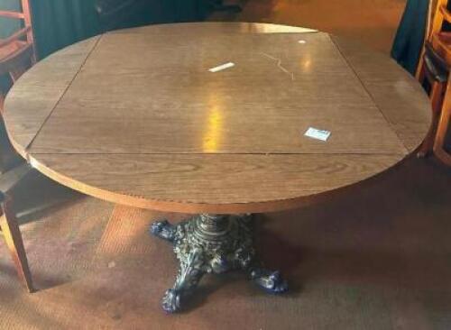 4' ROUND DROP LEAF DINNING TABLE