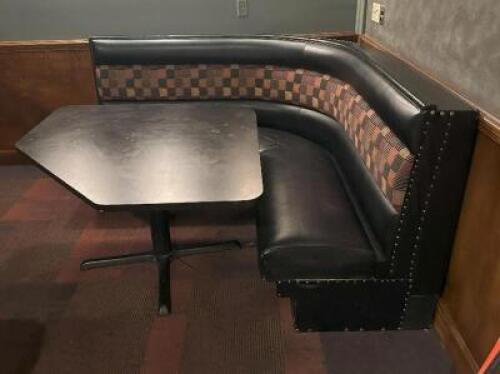 CORNER BOOTH SECTION WITH TABLE