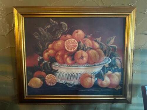 DESCRIPTION: FRAMED PRINT SIZE: 3' X 29" LOCATION: ROOM 1 THIS LOT IS: ONE MONEY QTY: 1