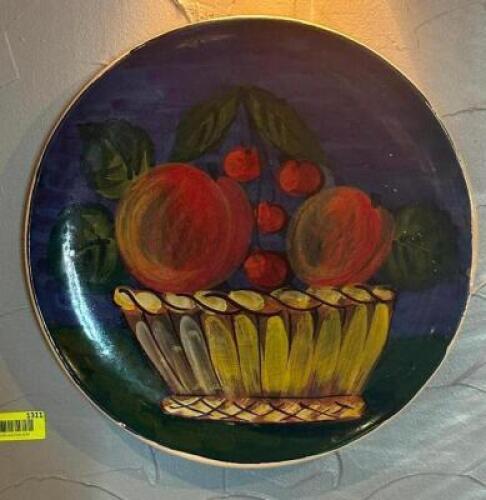 DESCRIPTION: 16" DECORATIVE PLATE BRAND / MODEL: BELLINI LOCATION: ROOM 1 THIS LOT IS: ONE MONEY QTY: 1