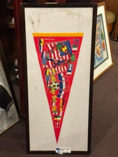 DESCRIPTION: WORLD CUP 94 PENNANT SIZE: 17" X 38" LOCATION: ROOM 3 THIS LOT IS: ONE MONEY QTY: 1