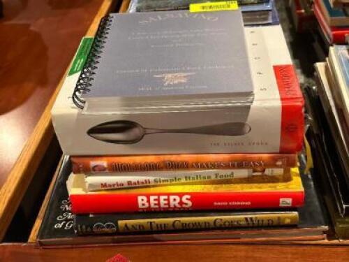 DESCRIPTION: (10) - ASSORTED BOOKS ADDITIONAL INFORMATION: COOK BOOKS, HISTORY BOOKS, FICTION. ETC. LOCATION: ROOM 3 THIS LOT IS: ONE MONEY QTY: 1