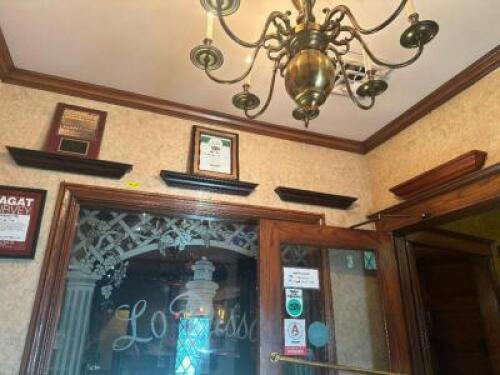DESCRIPTION: (4) - WALL MOUNTED SHELVES LOCATION: ENTRANCE THIS LOT IS: SOLD BY THE PIECE QTY: 4