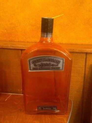 DESCRIPTION: GENTLEMAN JACK DECORATION LOCATION: BANQUET ROOM THIS LOT IS: ONE MONEY QTY: 1