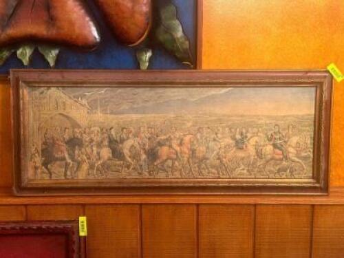 DESCRIPTION: FRAMED PRINT LOCATION: BANQUET ROOM THIS LOT IS: ONE MONEY QTY: 1