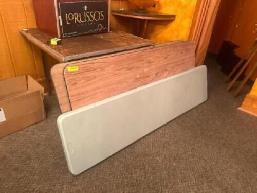 DESCRIPTION: (3) - FOLDING TABLES SIZE: 6' LOCATION: BANQUET ROOM THIS LOT IS: SOLD BY THE PIECE QTY: 3