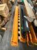 DESCRIPTION (1) SET OF MEDIUM DUTY ORANGE FORK EXTENSIONS LOCATION BAY 6 QTY 1 - 2