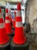 DESCRIPTION (10) PLASTIC CONES WITH RUBBER BASE LOCATION BAY 6 QTY 10 - 2
