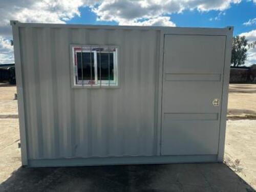 12' SHIPPING CONTAINER / JOBSITE OFFICE.