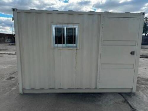 12' SHIPPING CONTAINER / JOBSITE OFFICE.