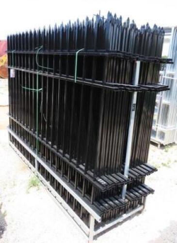 220 FT OF WROUGHT IRON FENCING. (22) PIECE AT 10' L X 7' T.