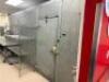 14' X 10' WALK IN COOLER W/ THREE GLASS DOOR MERCHANDISER FRONT AND SIDE MAN DOOR. - 2