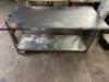 72" X 30" STAINLESS TABLE W/ MOUNTED CAN OPENER - 2