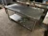 72" X 30" STAINLESS TABLE W/ MOUNTED CAN OPENER - 3