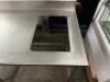 88" X 30" STAINLESS BEVERAGE STATION TABLE W/ WATER DISPENSER. - 3