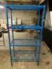 36" X 18" FOUR TIER METAL SHELF - BLUE