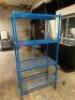 36" X 18" FOUR TIER METAL SHELF - BLUE - 3