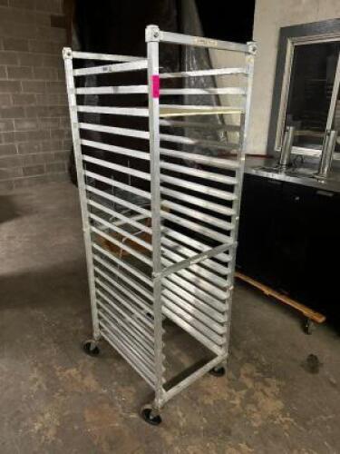 TWENTY PAN ROLL ABOUT TRAY RACK.